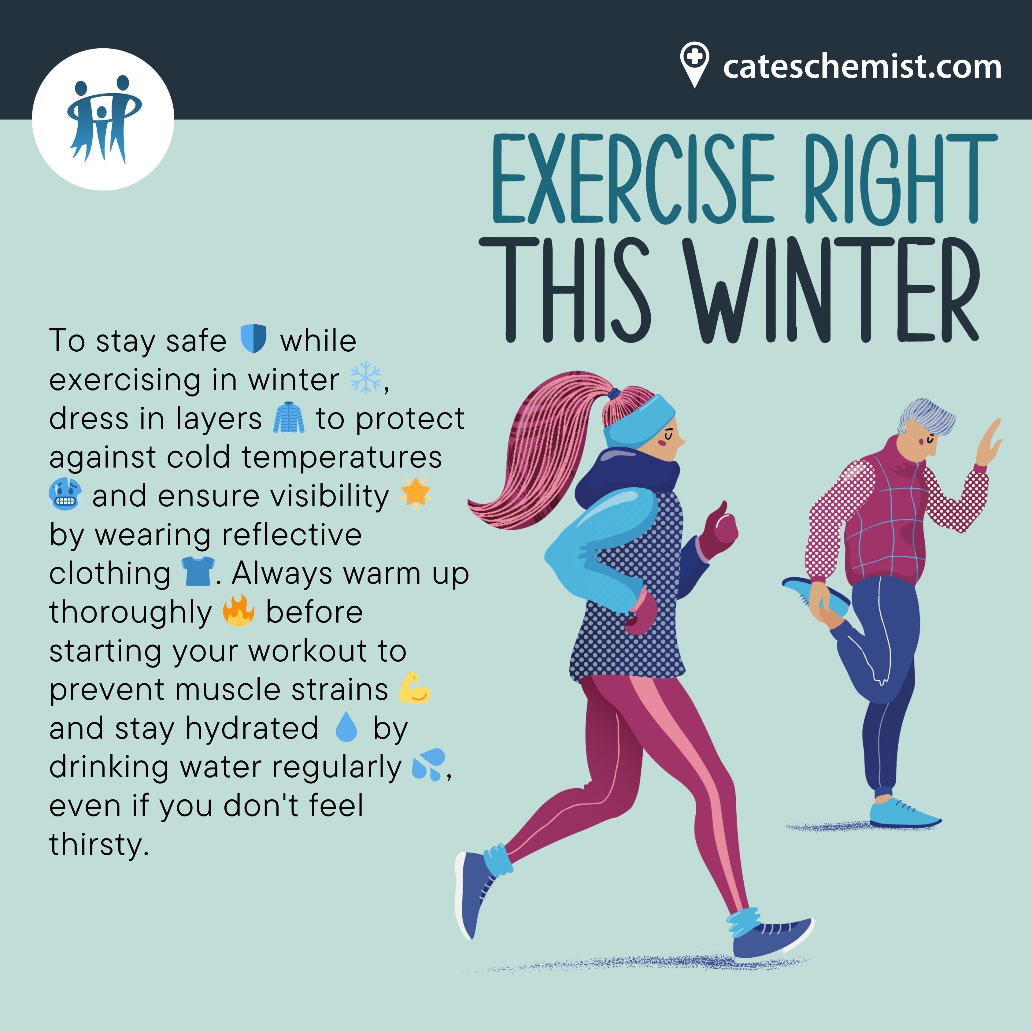 Winter Workout Tips: Stay Warm, Active, and Injury-Free | Cate's Chemist Winter Workout Tips: Stay Warm, Active, and Injury-Free | Cate's Chemist