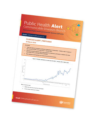 PERTUSSIS clinical alert: Public Health Alert from the Communicable Diseases Branch
