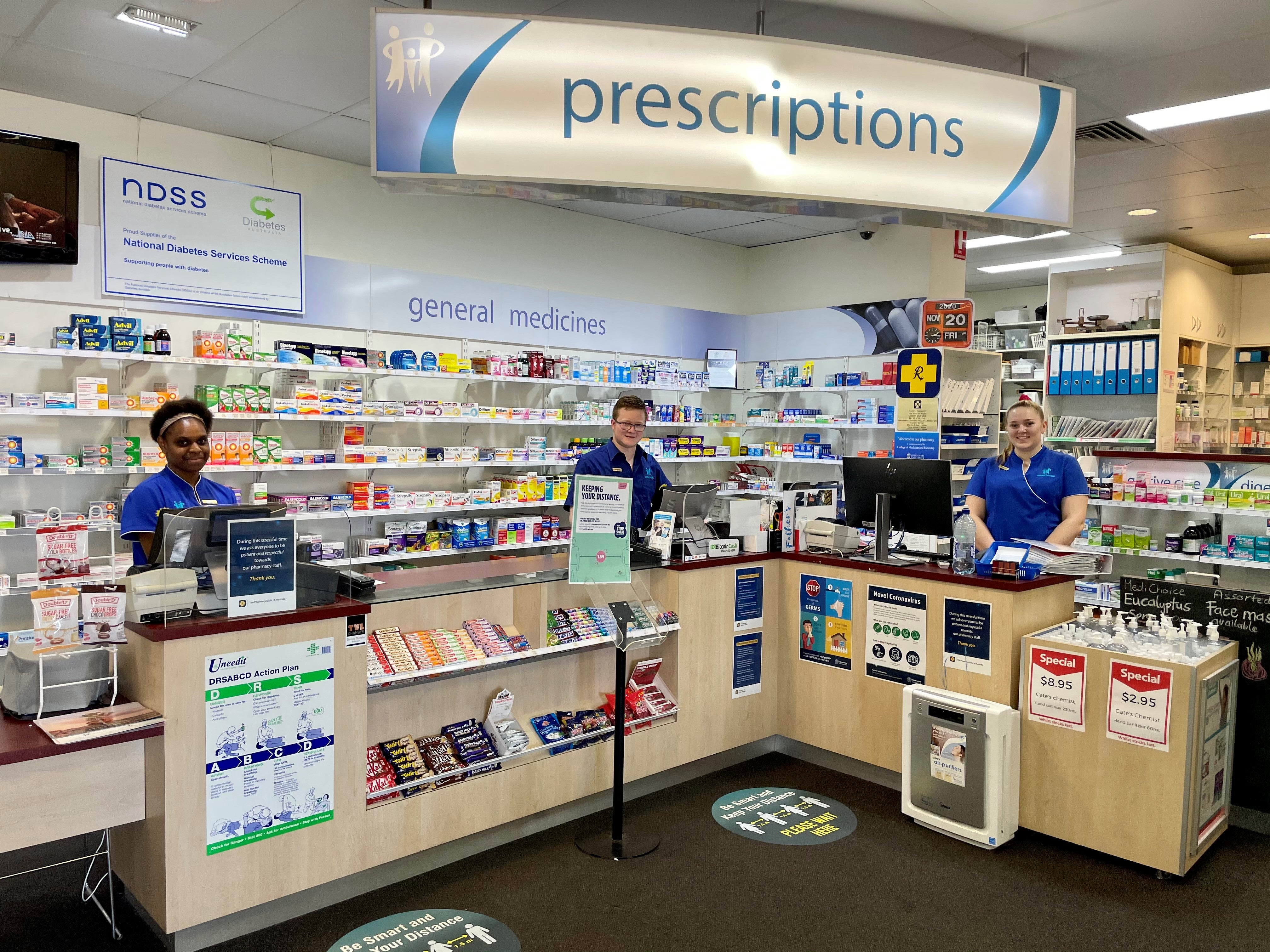 Now Hiring Administration & Pharmacy Assistant Cate's Chemist