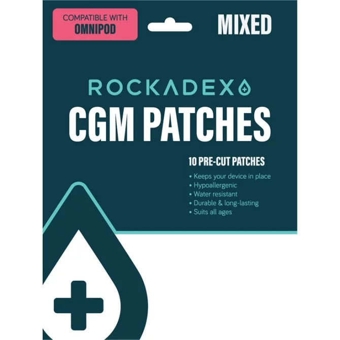 RockaDex Omnipod Patches 10 Pack Mixed