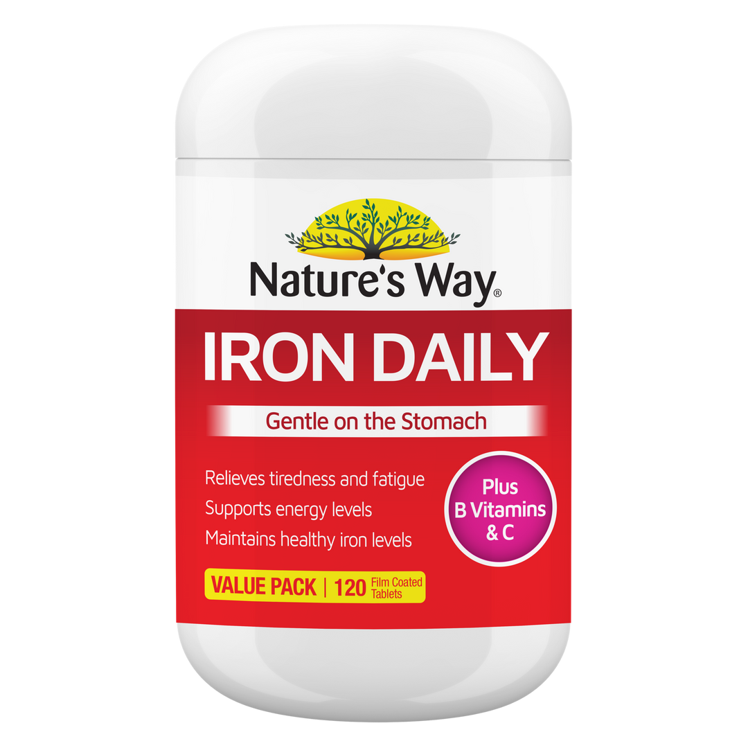 Nature's Way Iron Daily Value Pack Tablets 120 pack