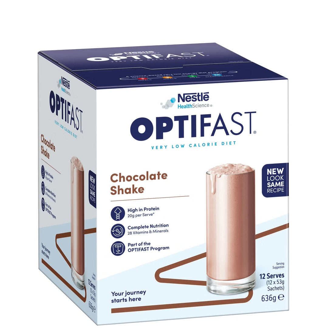 Optifast VLCD Chocolate Shake - 12 x 53g Sachets