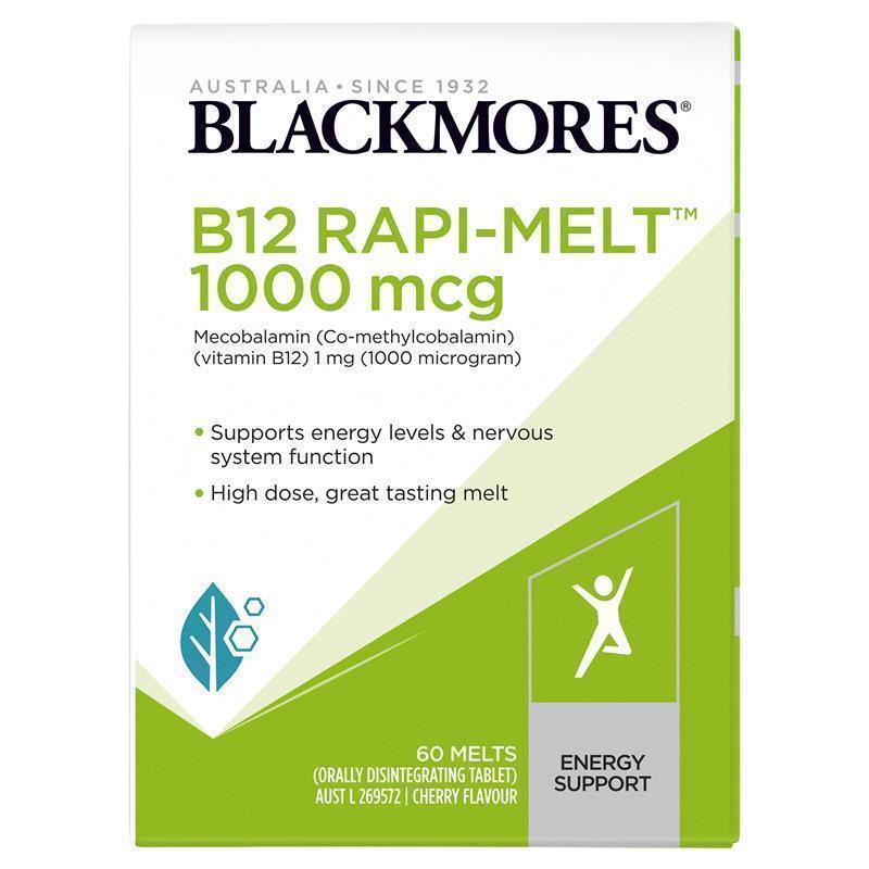 Blackmores B12 Rapi-Melt 1000mcg 60 Tablets