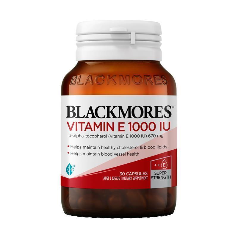 Blackmores Natural Vitamin E 1000IU 30 Capsules