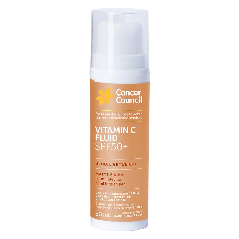 Cancer Council SPF50+ Vitamin C Fluid 50ml