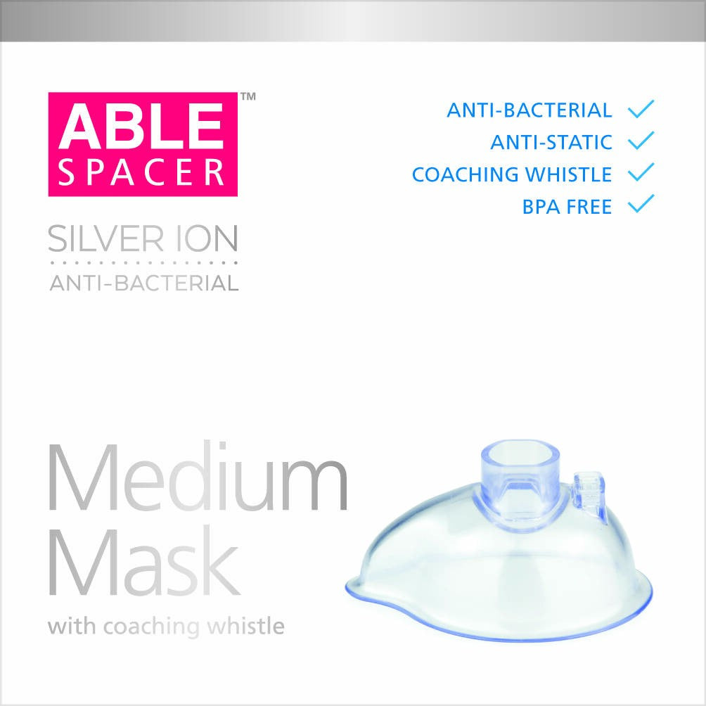 Able Spacer Whistle Mask AntiBacterial Medium