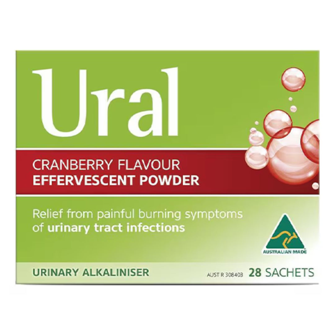 Ural Effervescent Powder Cranberry 28 Sachets