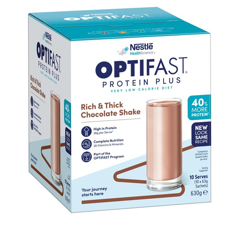 Optifast Protein Plus Shake Chocolate 10 x 63g