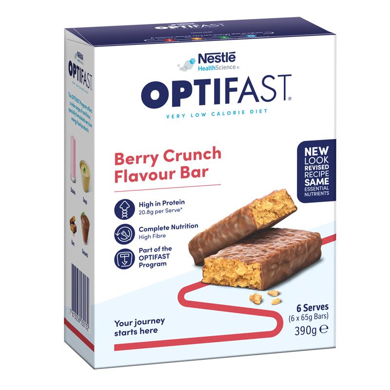 Optifast VLCD Bars Berry Crunch 6 Pack
