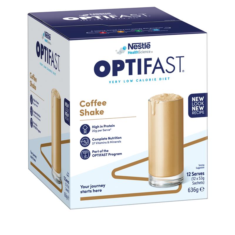 Optifast VLCD Coffee Shake 12 x 53g Sachets