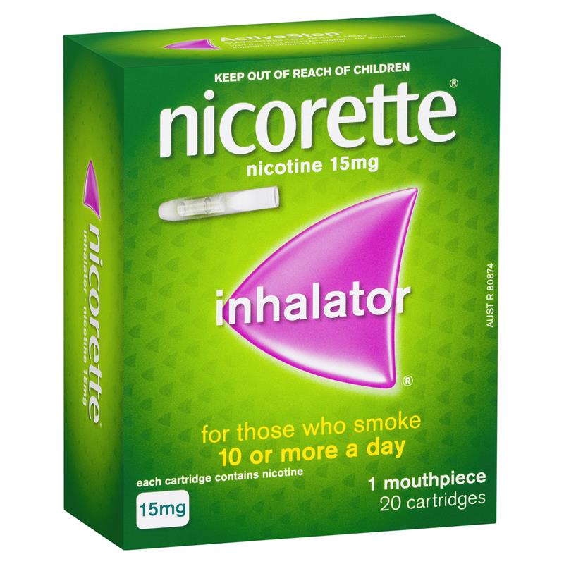Nicorette Quit Smoking Nicotine Inhalator 20 Pack