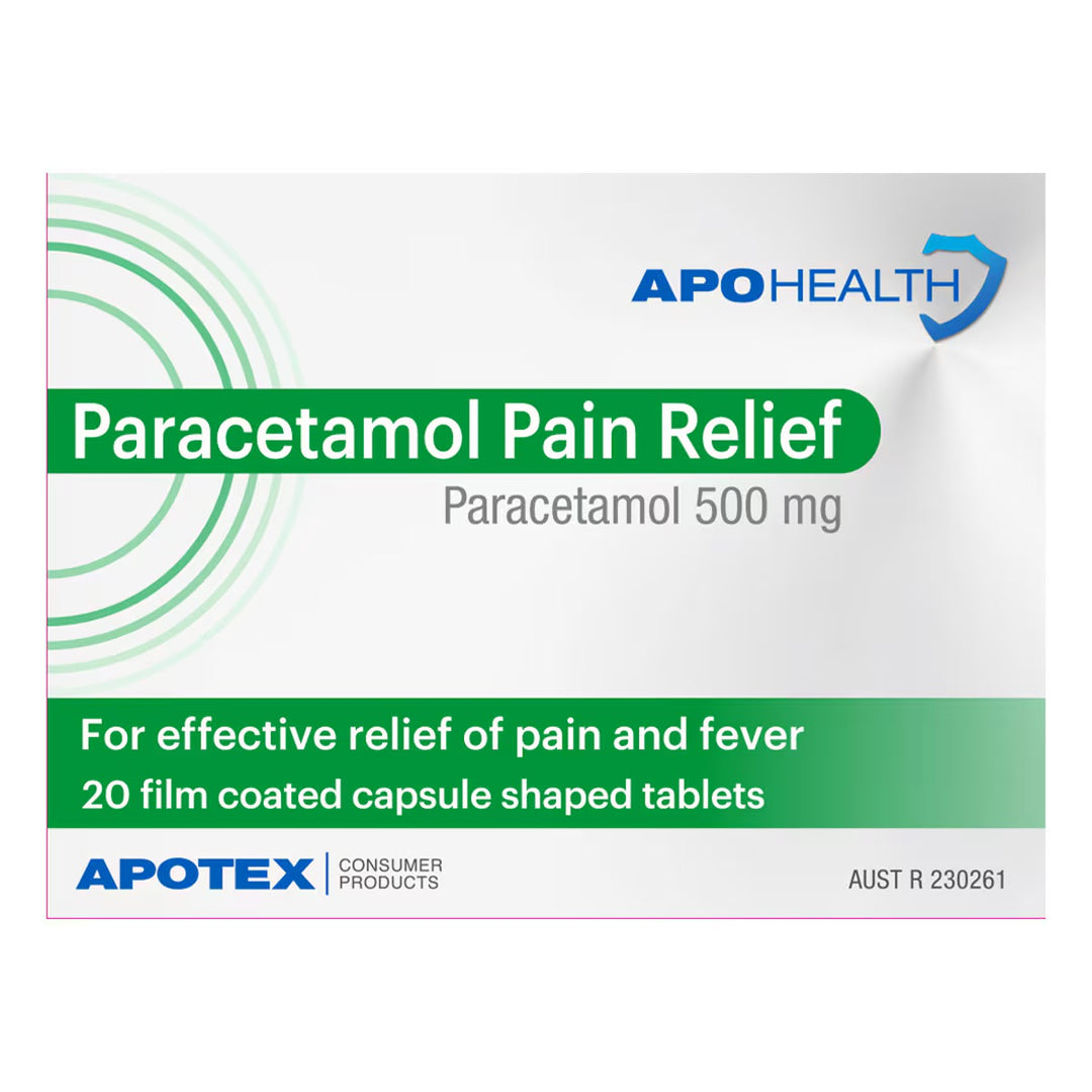 APOHEALTH Paracetamol Pain Relief 500mg 20 Tablets