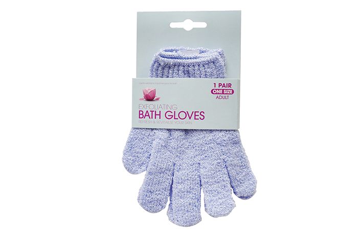 Exfoliating Bath Gloves - One Size, One Pair, Assorted Colors