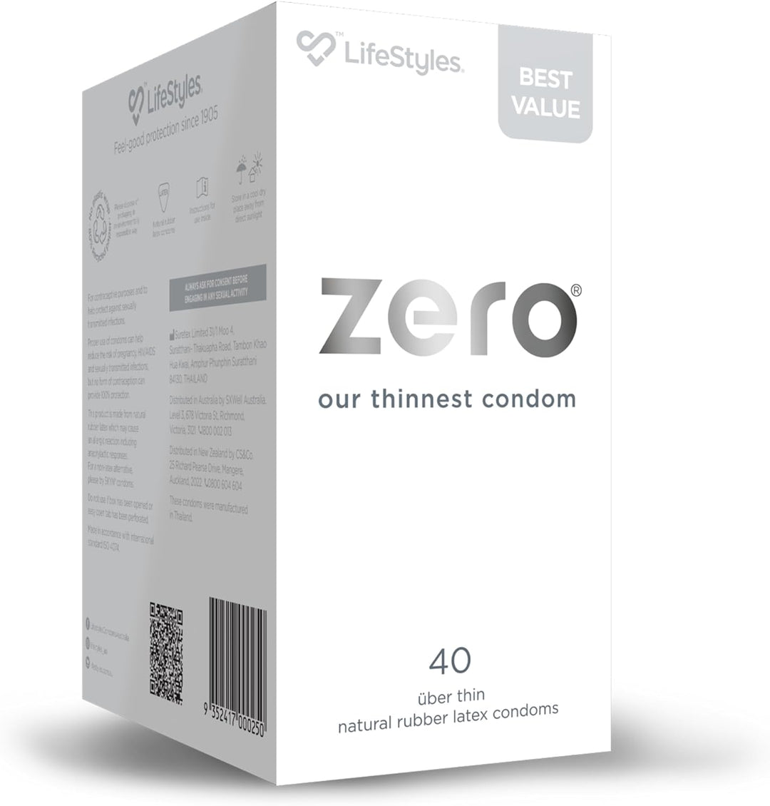 LifeStyles Zero Uber Thin Condoms 40 Pack