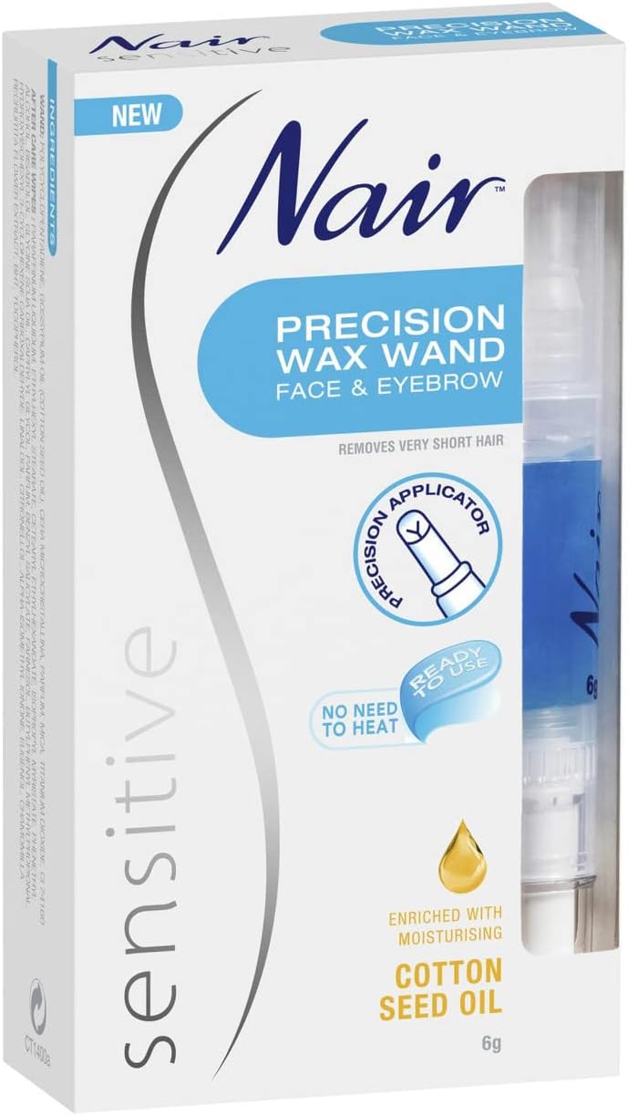 Nair Sensitive Face & Eyebrow Precision Wax Wand 6g