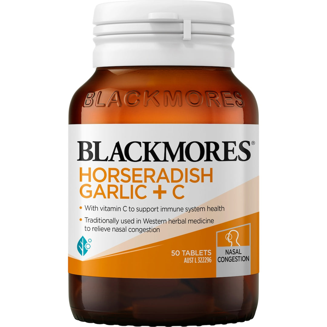 Blackmores Horseradish Garlic + C 50 Tablets
