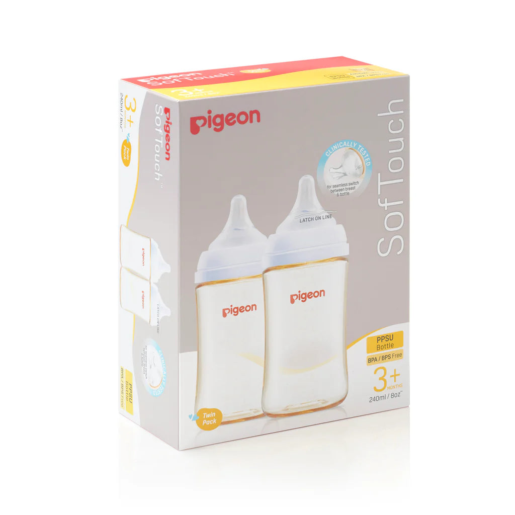 鸽子 SofTouch Peristaltic Plus PPSU 奶瓶 240ml 双包