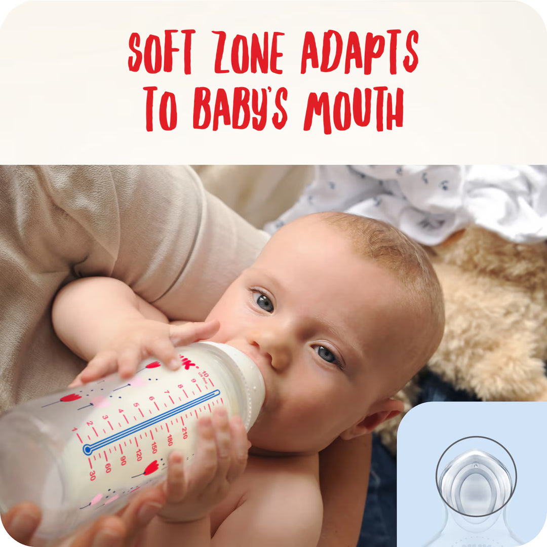 NUK First Choice+ Temperature Control Baby Bottle Safari Beige 300ml