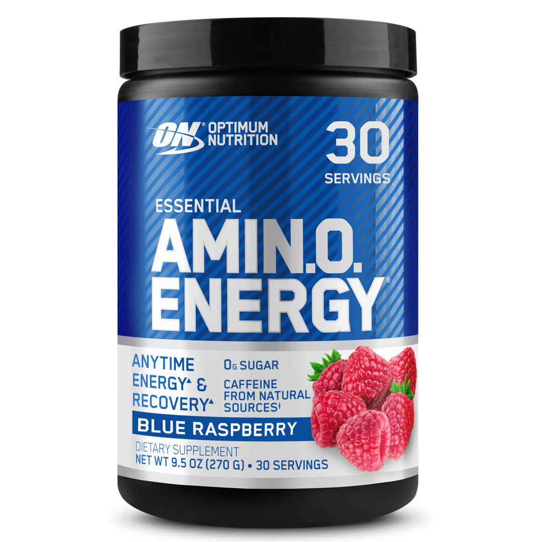 Optimum Nutrition Amino Energy Powder Blue Raspberry 270g - 30 Servings
