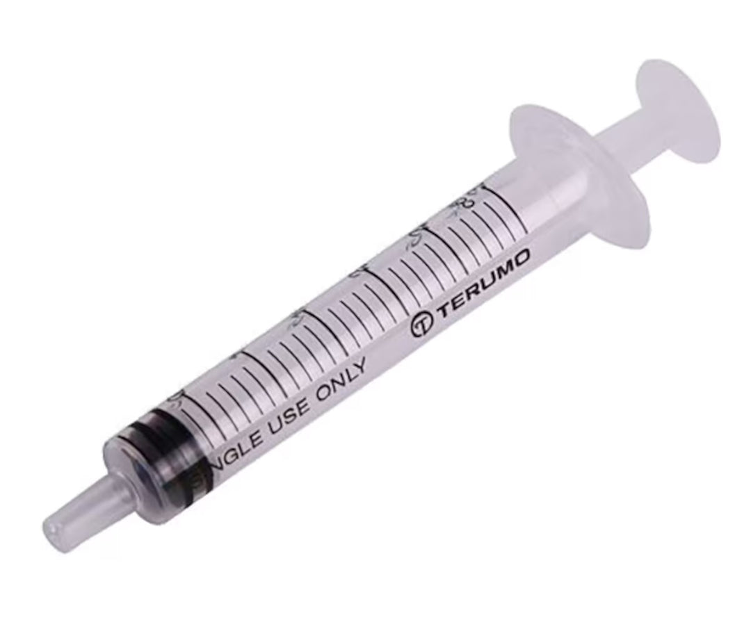 Terumo 3ml Syringes Luer Slip Tip each
