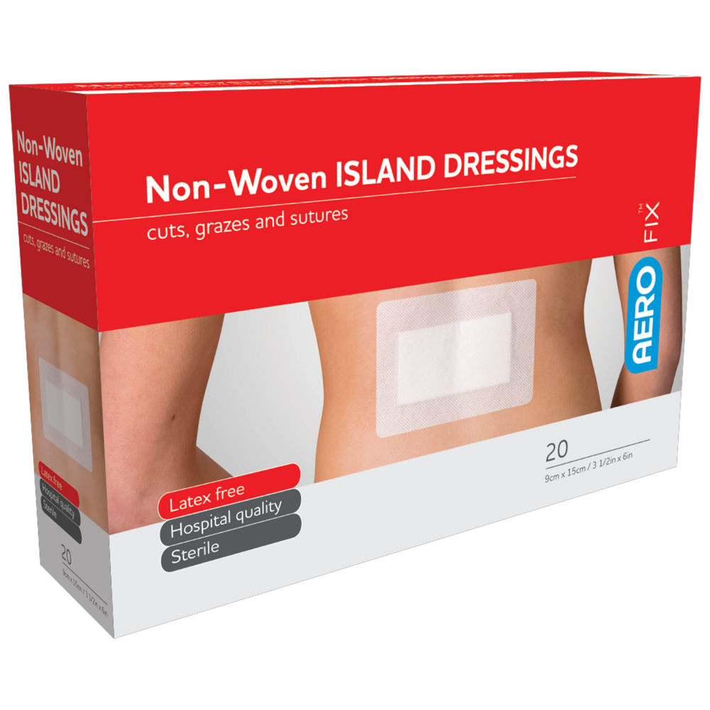 AeroFix Non-Woven Island Dressings 9cm X 15cm - single dressing