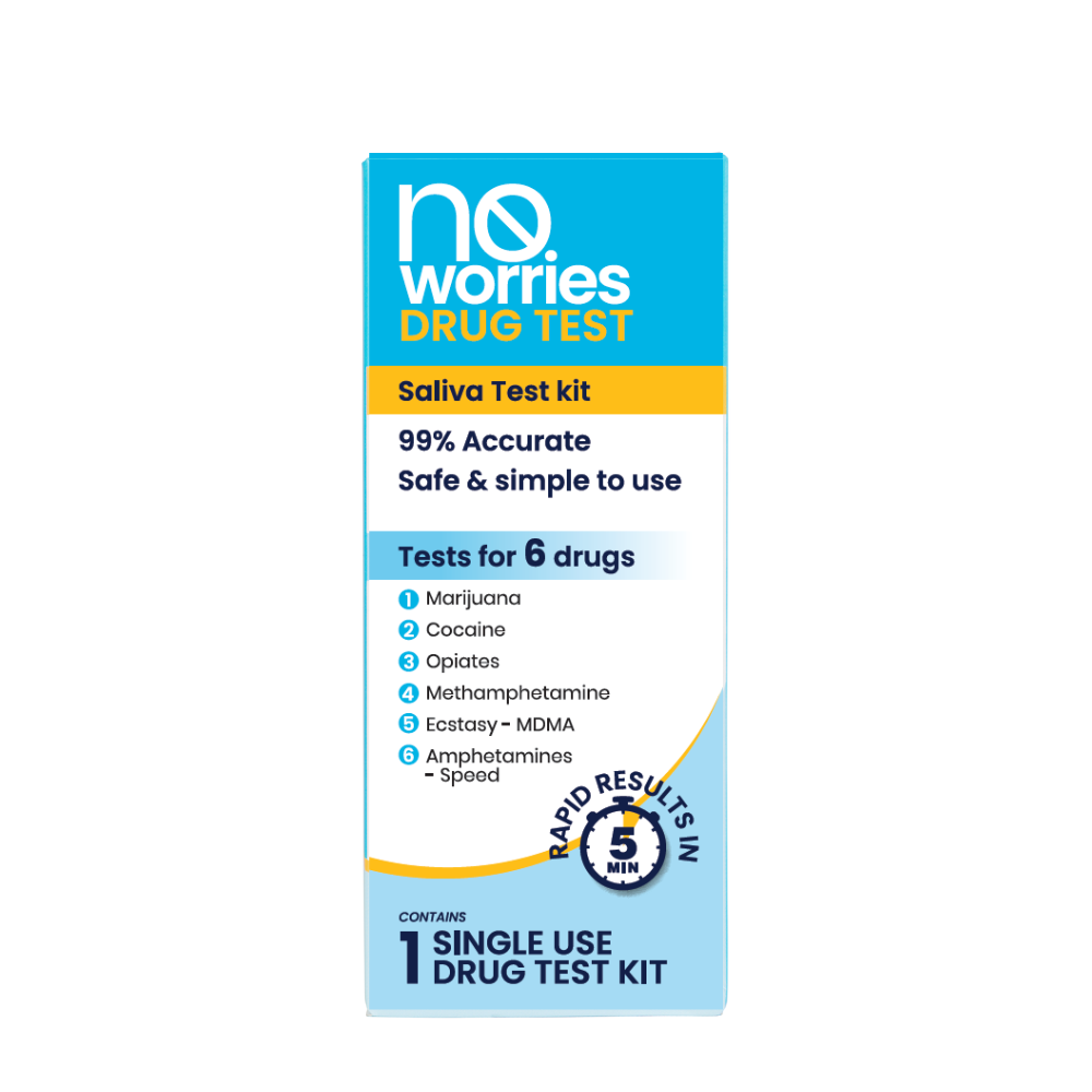 No Worries Saliva Test For 6 Street Drugs