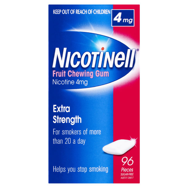 Nicotinell Chewing Gum 4mg Fruit 96