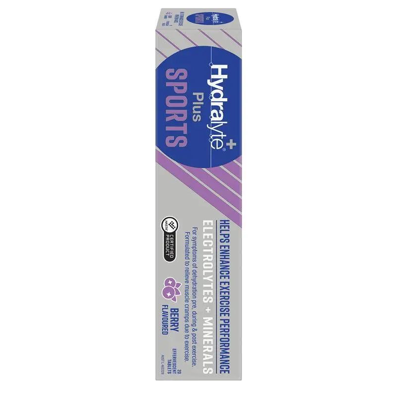 Hydralyte Plus Sport Berry 20 Effervescent Tablets