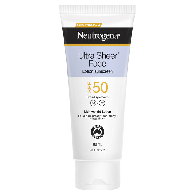 Neutrogena Ultra Sheer Face Lotion Sunscreen SPF 50 88ml