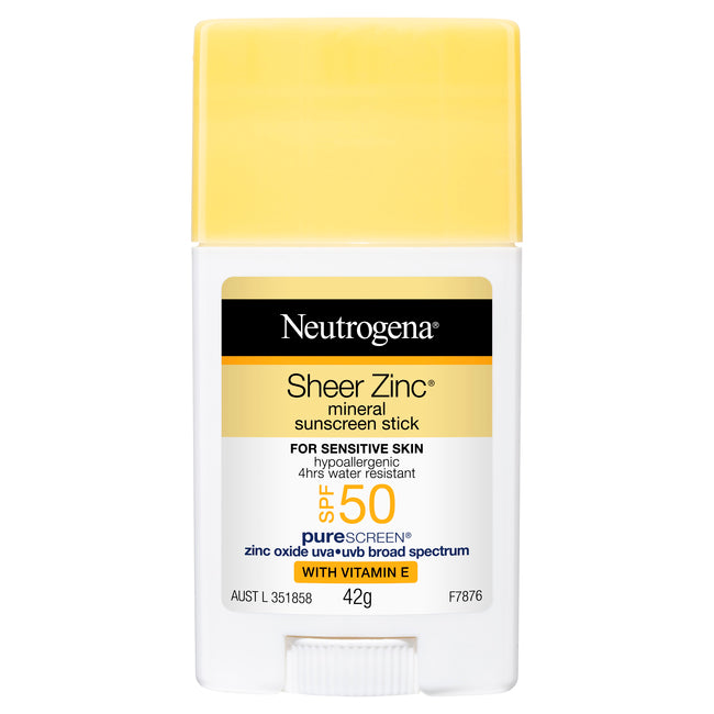 Neutrogena Sheer Zinc Mineral Sunscreen Stick SPF 50 42g