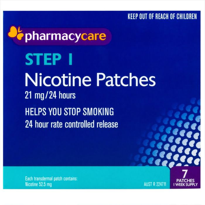Pharmacy Care Nicotine Patches 21mg 7 Pack
