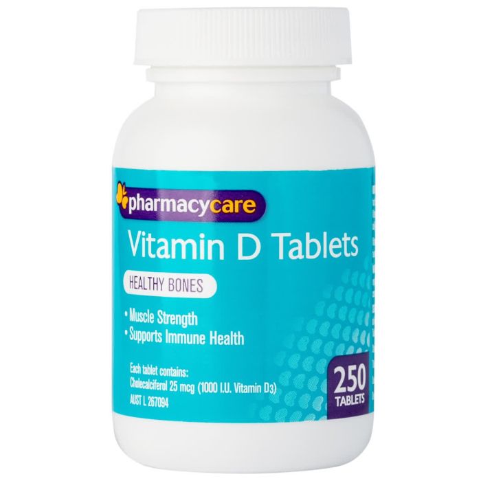 Pharmacy Care Vit D 250Tab