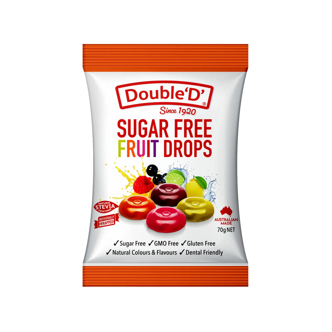 Double D Sugarfree Fruit Drops 70g