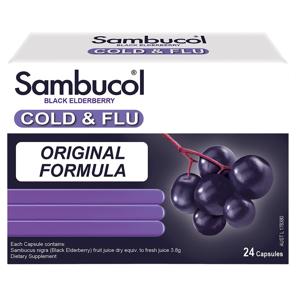 Sambucol Cold & Flu 24 Capsules