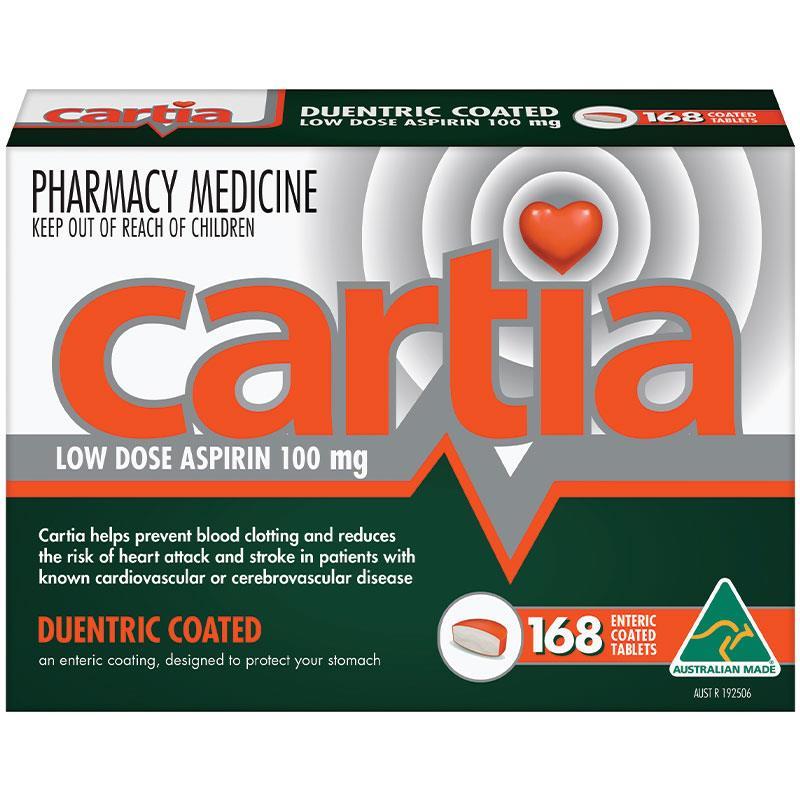 Cartia 100mg 168 Tablets