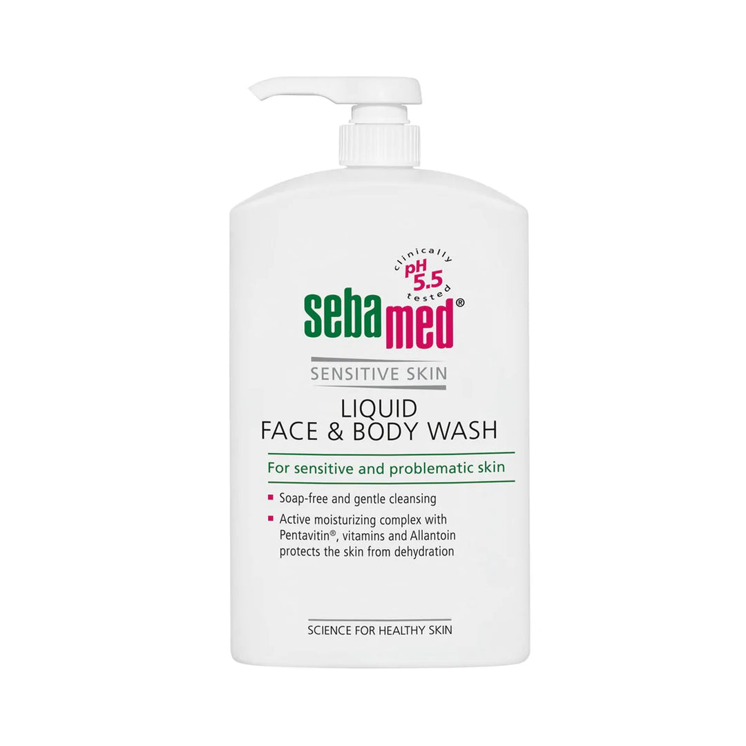 Sebamed 液体面部和沐浴露 1 升泵