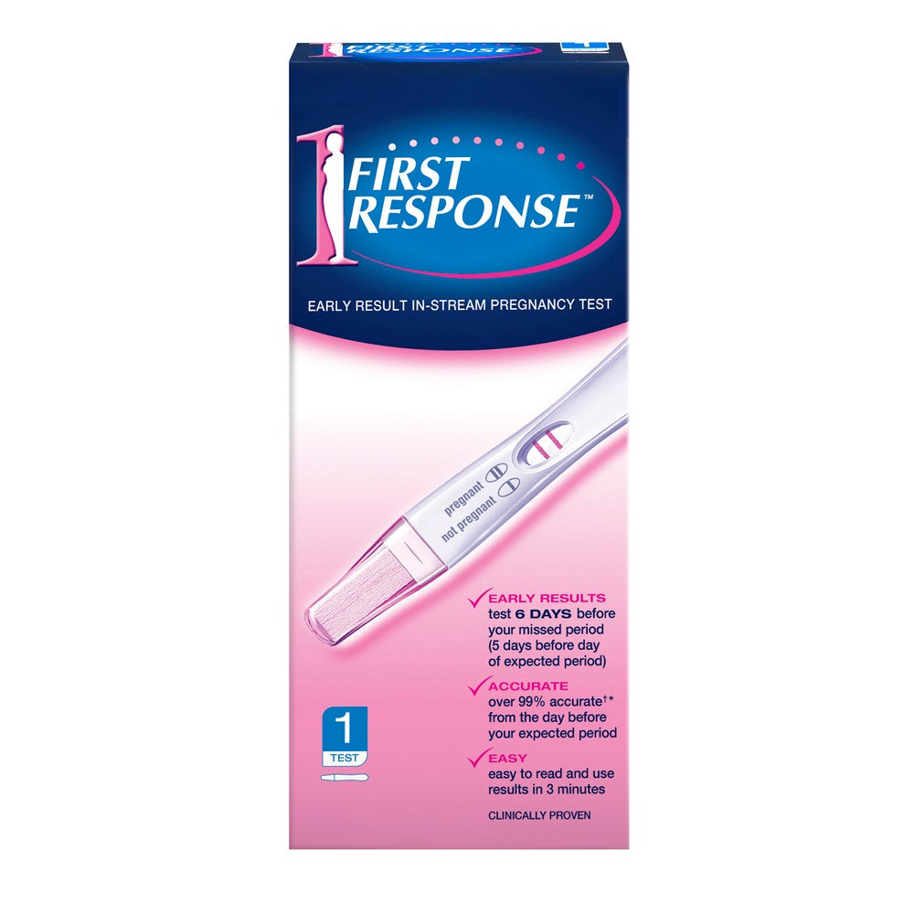 First Response Instream Pregnancy Test 1 Pack Cates Chemist 8463