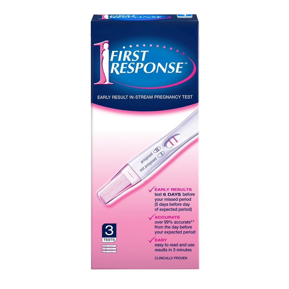 First Response Instream 妊娠试验 3 件装