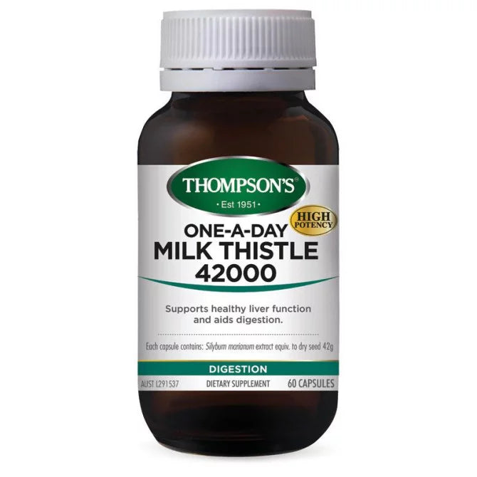 Thompson's 一日一粒水飞蓟 42000 毫克 60 粒胶囊