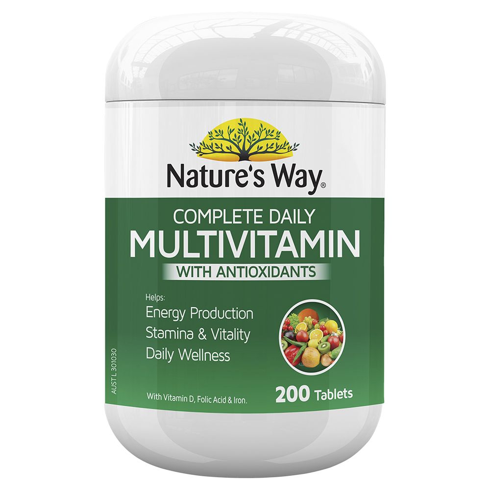 Nature's Way Complete Daily Multivitamin 200 Tablets