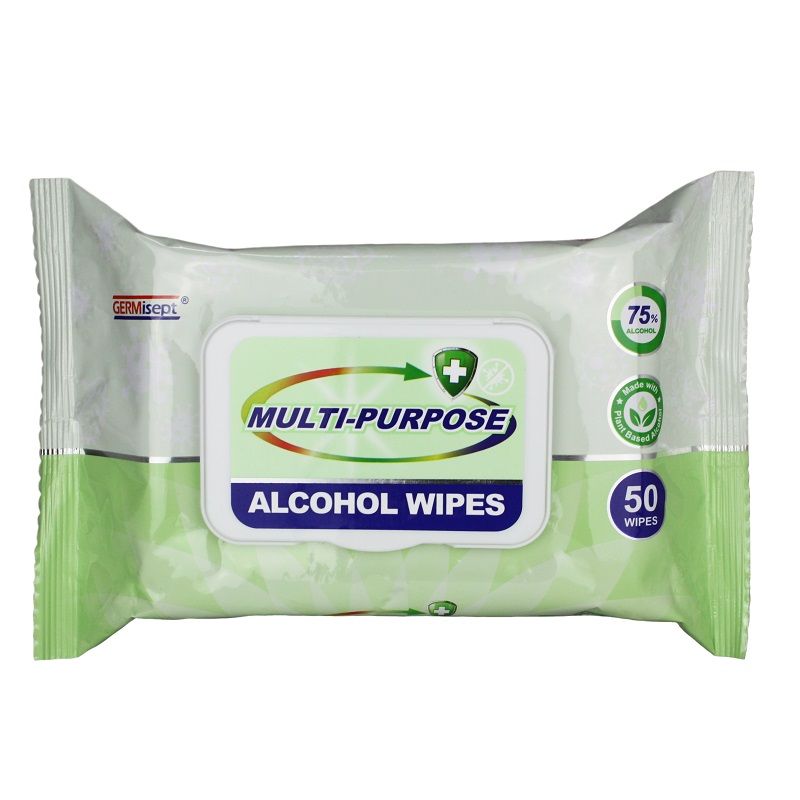 Germisept Multi Purpose Alcohol Wipes 50 Pack