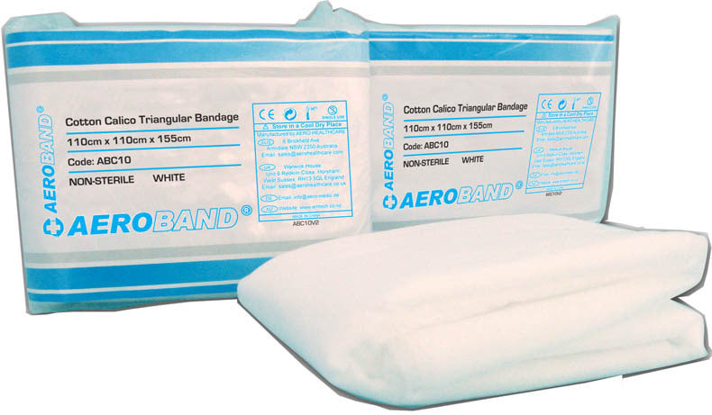 AeroBand Calico Triangular Bandages 110cm x 110cm x 155cm