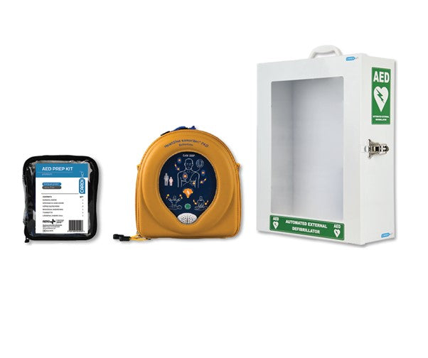 Lifepak CR2 Fully-Automatic AED & Cabinet Bundle