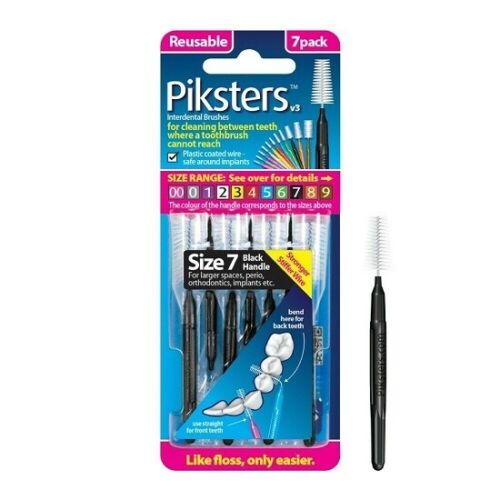 Piksters 牙缝刷 7 号装 7(黑色)