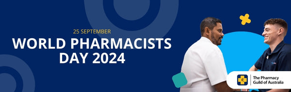 A banner celebrating World Pharmacists Day 2024