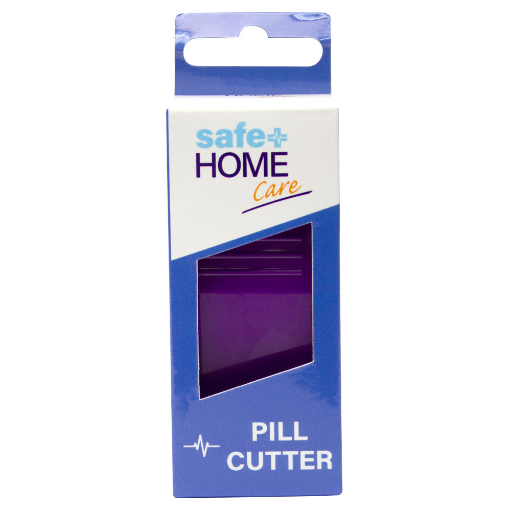 Safe Home Care Pill Cutter and 2 Compartments 8.5 x 3.3 x 2.5cm