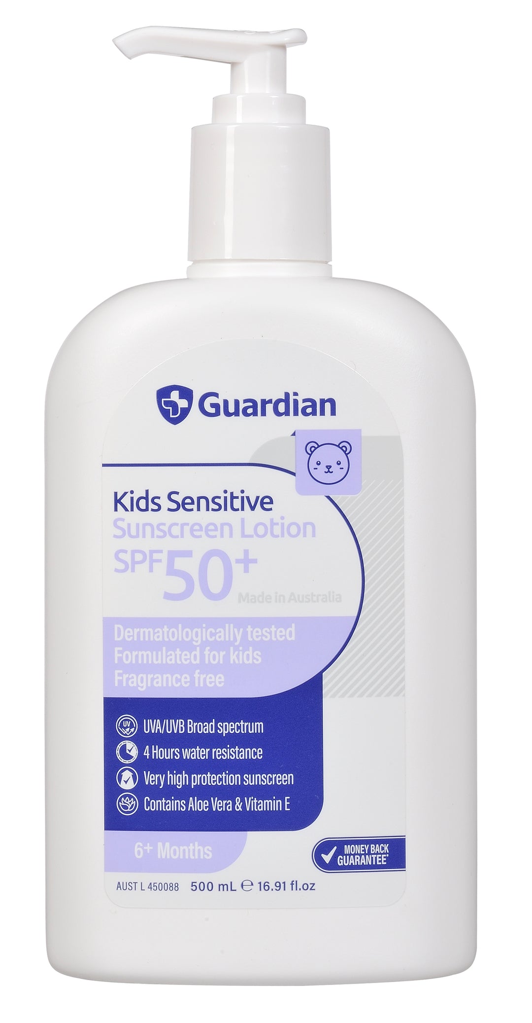 Guardian Kids Sensitive Sunscreen SPF50+ 500m