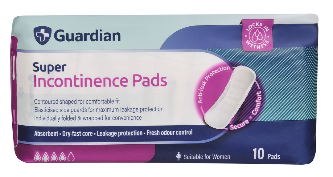 Guardian Incontinence Pads Super 10pk