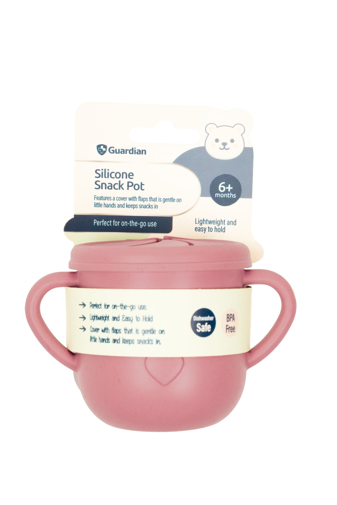 Guardian Silicone Snack Pot Dusty Berry