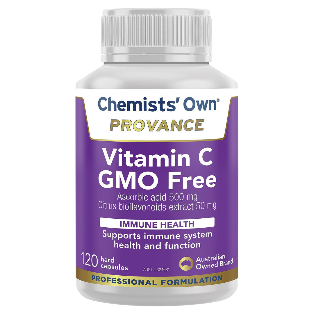 Chemists Own Provance Vitamin C GMO Free 120 Capsules
